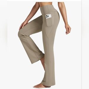 Willit - Women's Yoga Pants Bootcut Flare Leggings High Waist Sporty with Pocket